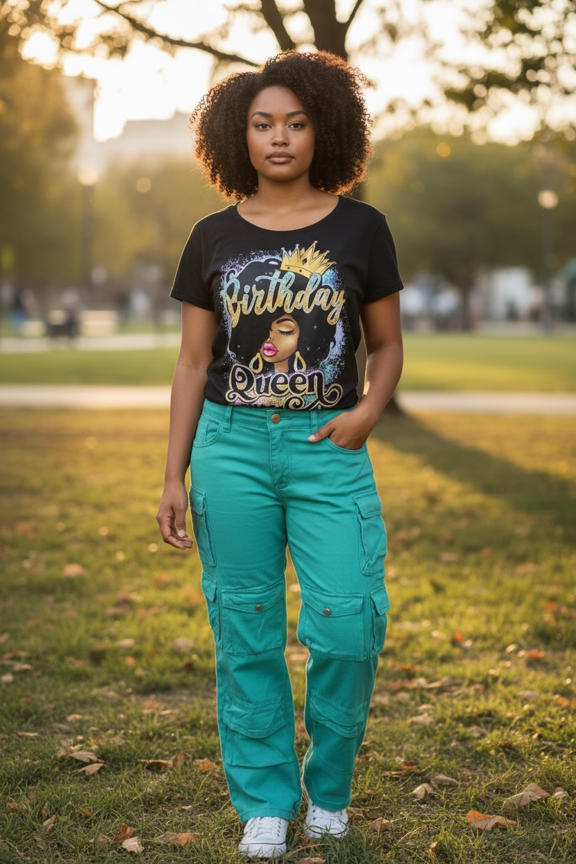 Color Pop Utility Cargo Pants