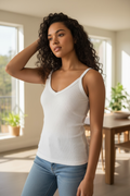 Classic Ribbed V-Neck Tank
