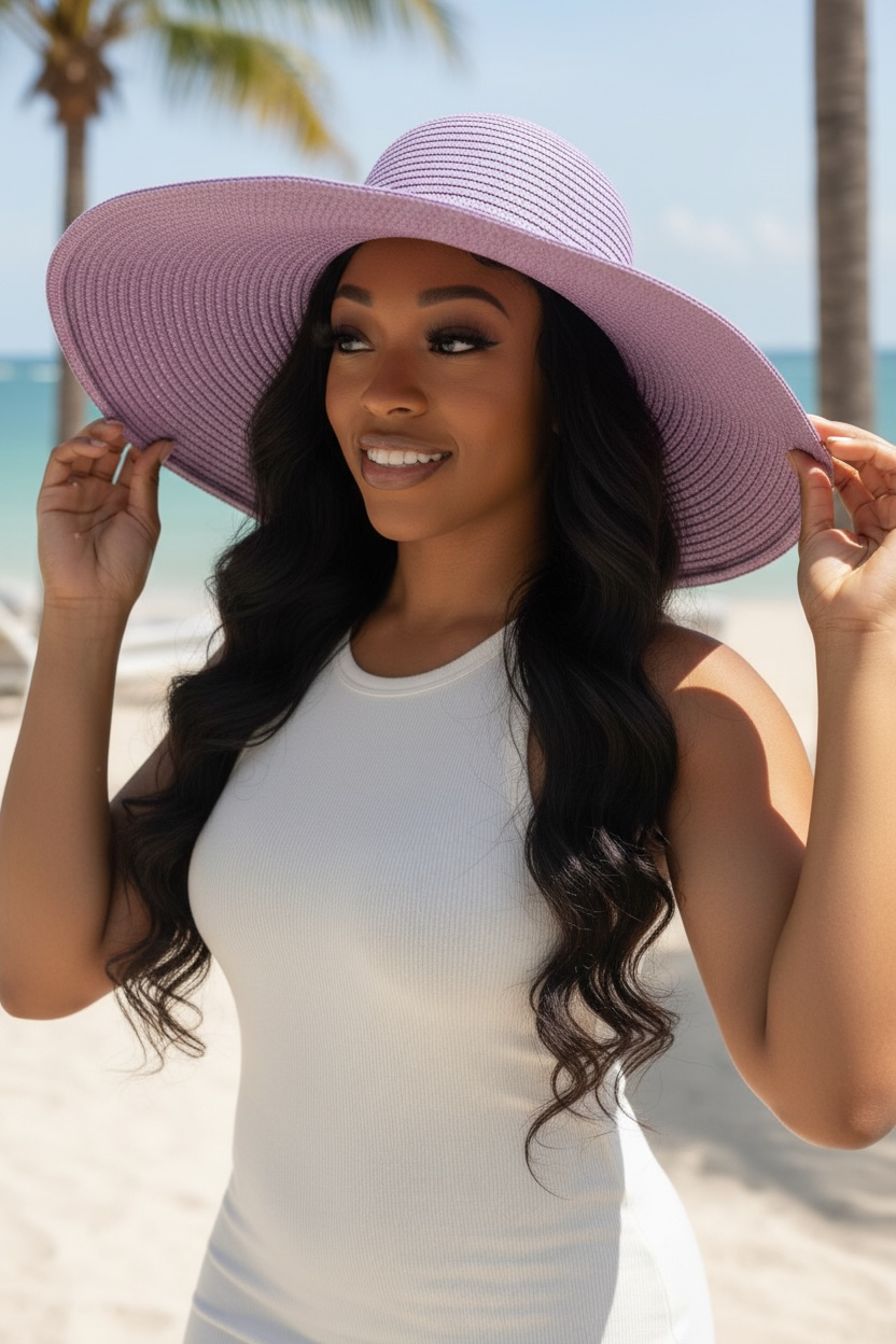 Emerald Breeze Wide Brim Hat