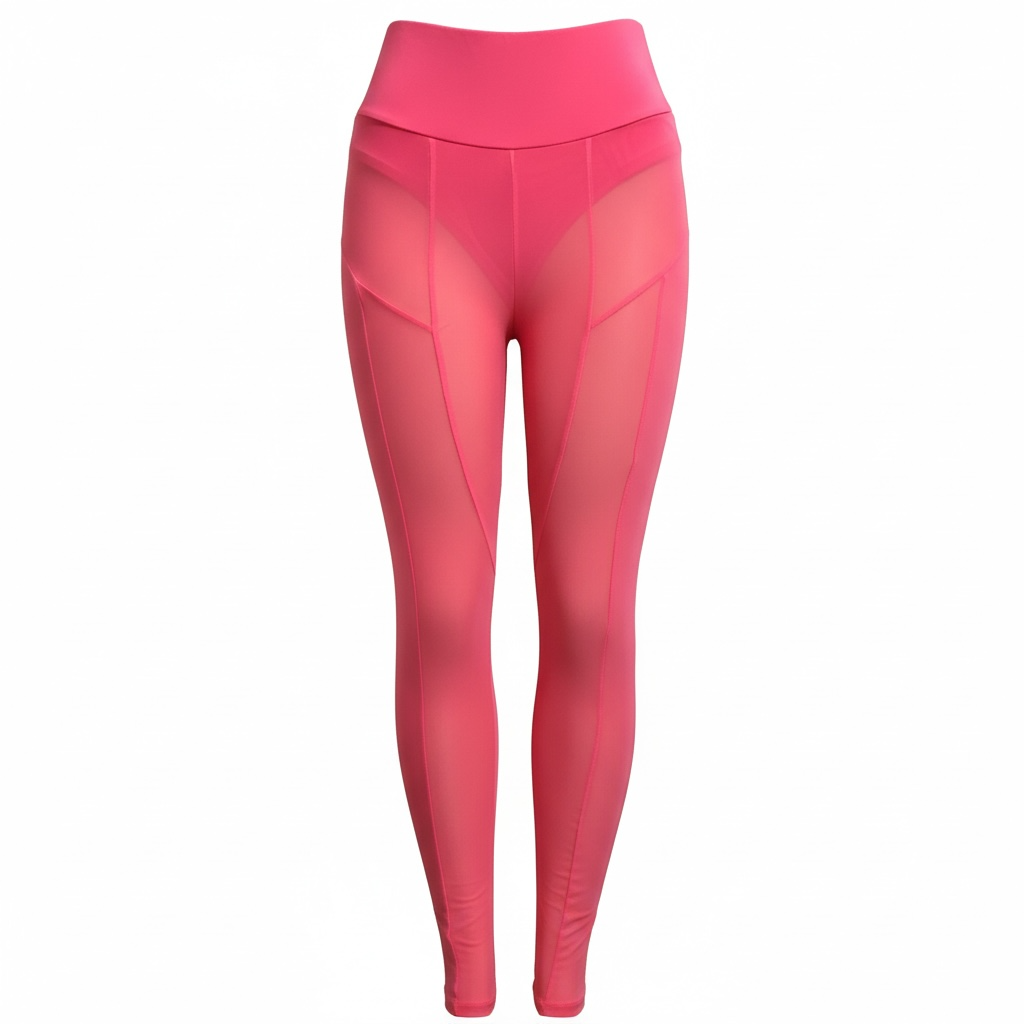 Pink Mesh Leggings