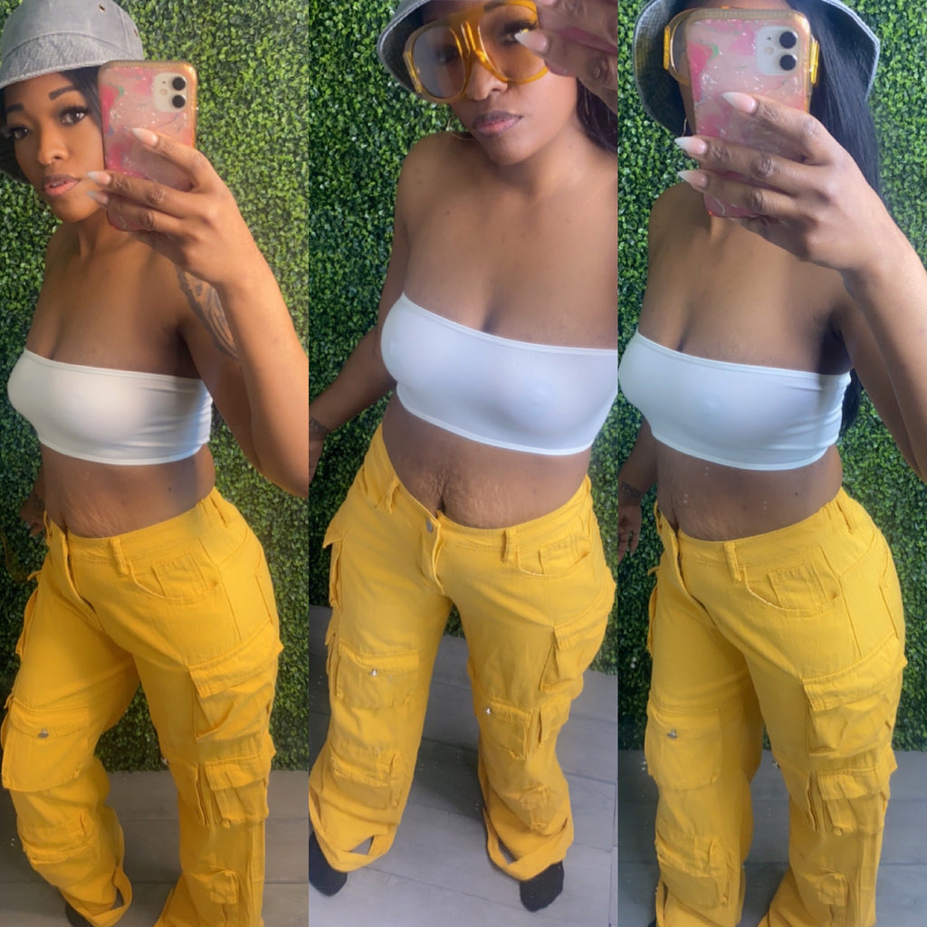 Color Pop Utility Cargo Pants