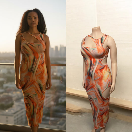 Multi Open side Dress