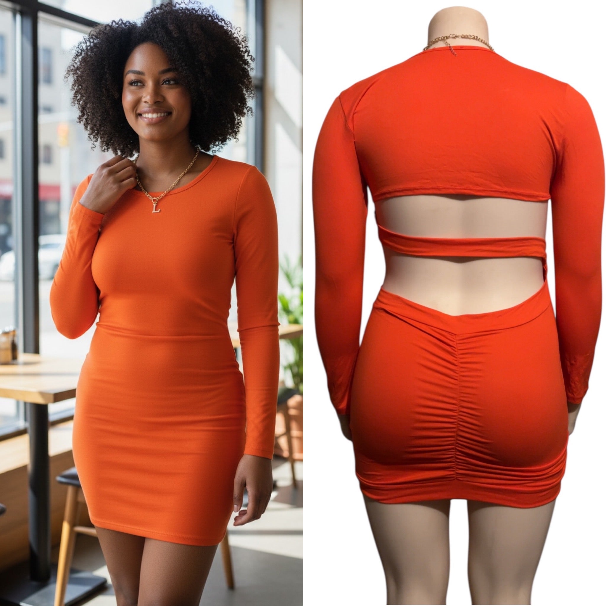 Back Talk Bodycon Dress