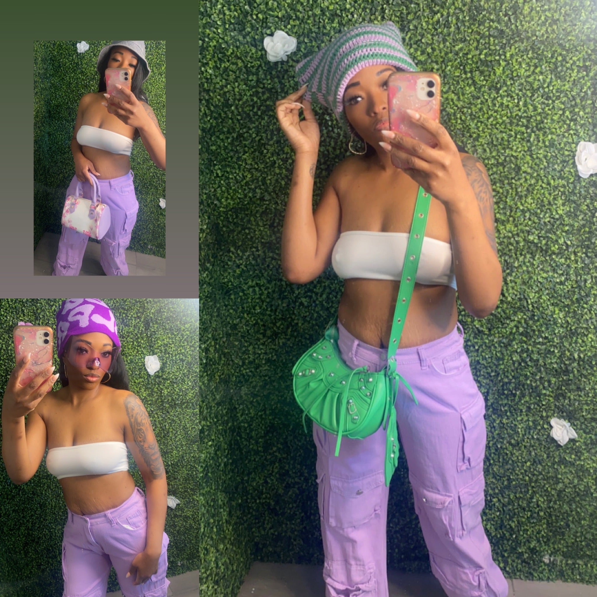 Color Pop Utility Cargo Pants