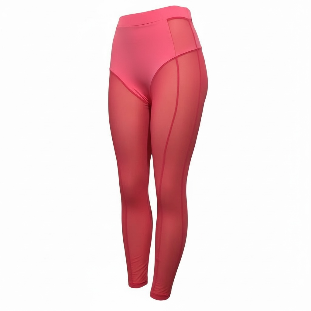 Pink Mesh Leggings
