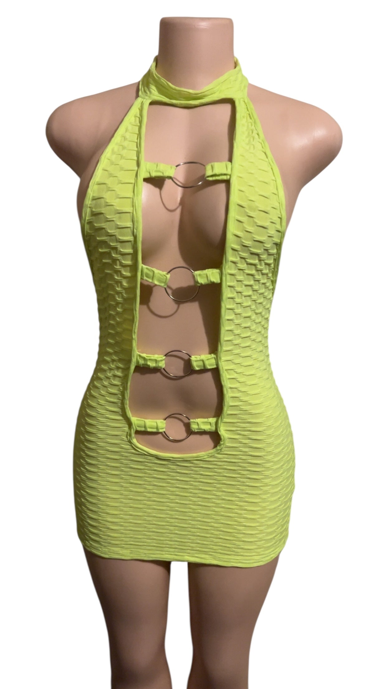 Lime Luxe Ring-Detail Mini