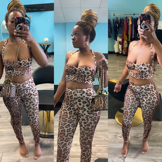 🐆 Leopard Luxe Two-Piece Set
