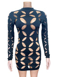 Midnight Cutout Bodycon Dress