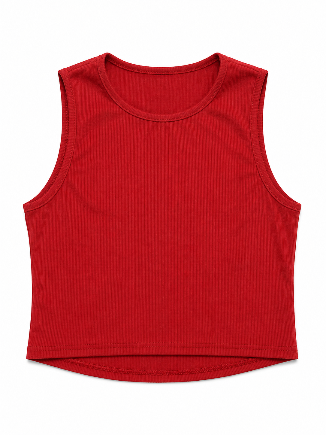 Rich Girl Ribbed Crop Tank – Burgundy