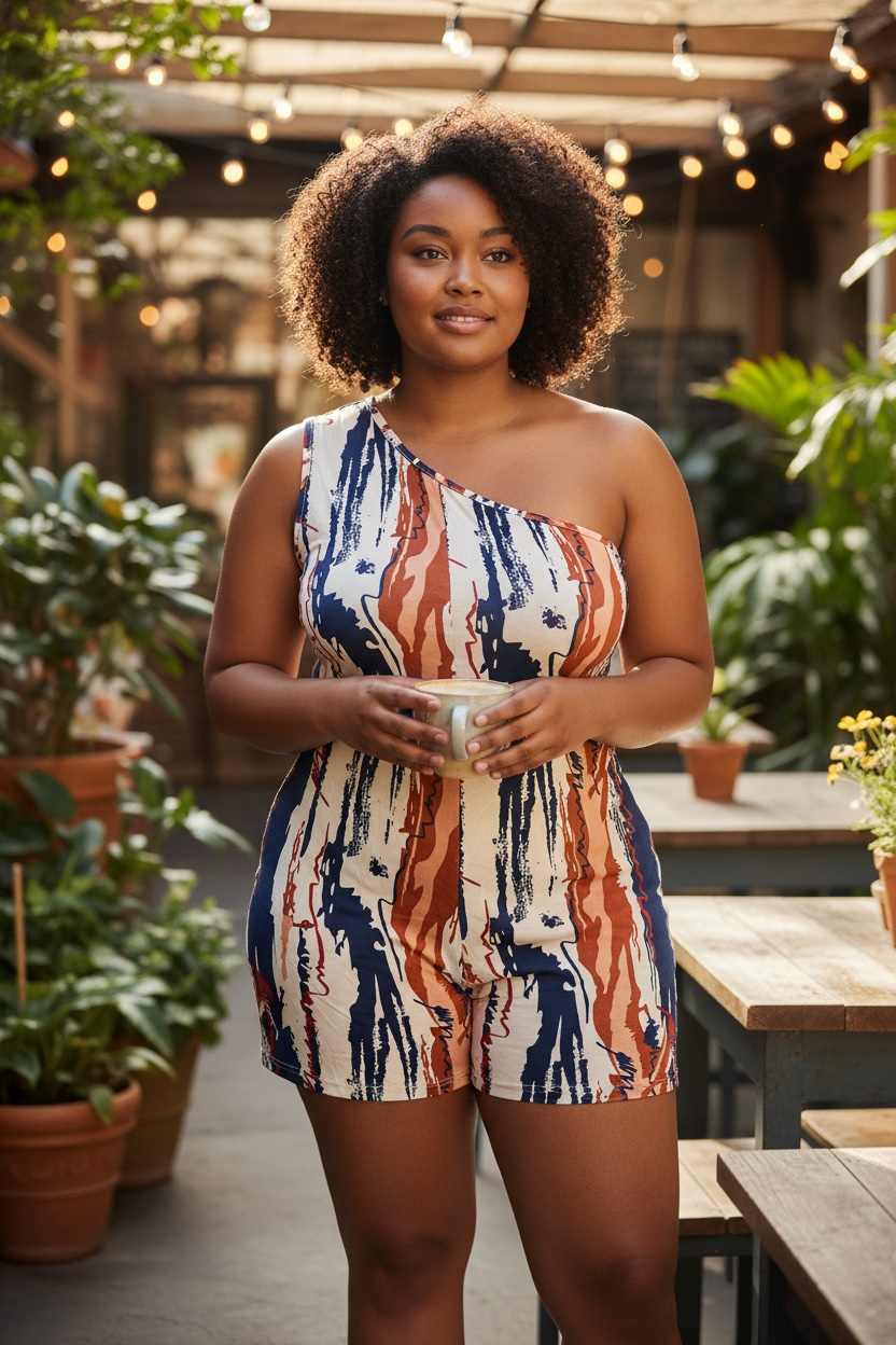 Earthside One-Shoulder Romper